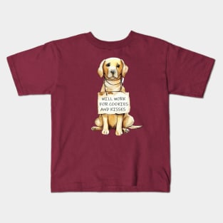 Cookies & Kisses Labrador Retriever Kids T-Shirt
